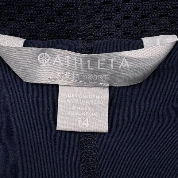 Athleta Crest Skirt Skort Navy Blue NEW - Picture 5 of 12